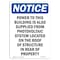 Signmission OSHA Notice, 7" Height, Power To This Building Is Also Sign, 7" X 5", Portrait OS-NS-D-57-V-17752 - alternate 1